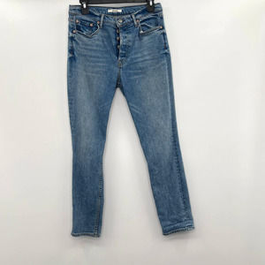 GRLFRND Medium Wash Skinny Jeans 28
